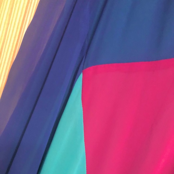 Lane Bryant 22 color block maxi-dress. - Picture 3 of 7